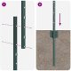 vidaXL Słupki ogrodowe  44 szt. U-Channel Zielony 200 cm Stal 5
