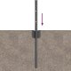 vidaXL Słupki Ogrodzeniowe 44 szt. U-Channel Szare 80 cm Stal 4