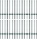 vidaXL Słupki Ogrodzeniowe 44 szt. U-Channel Zielony 120 cm Stal 1