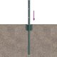 vidaXL Słupki Ogrodzeniowe 44 szt. U-Channel Zielony 120 cm Stal 4