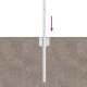 vidaXL Słupki ogrodzeniowe 44 szt U-Channel Srebrne 120 cm Stal 4
