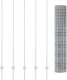vidaXL VidaXL Euro Płot z 10 Słupkami Srebrnym 1,5x10 m Stal 5