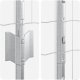 vidaXL VidaXL Euro Płot z 10 Słupkami Srebrnym 1,5x10 m Stal 7