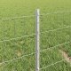 vidaXL Euro Płot z 5 Słupkami Srebrnym 0,4x10 m Stal 2