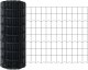 vidaXL Ogrodzenie  Euro z 5 słupkami Szare 0.4x10 m Stal 3