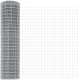 vidaXL Ogrodzenie euro  z 10 słupkami srebrnymi 1x10 m stal 5