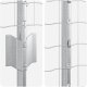 vidaXL Ogrodzenie euro  z 10 słupkami srebrnymi 1x10 m stal 6