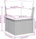 vidaXL vidaXL Zestaw 5-częściowy sof ogrodowych z poduszkami w brązowym poli rattan, vidaXL Sofa dwuosobowa ogrodowa z poduszkami w brązowym poli rattan 9