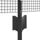 vidaXL vidaXL Ogrodzenie z drutu spawanego  z 5 szarymi słupkami 0.4x10 m ze stali 5