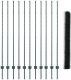 vidaXL Ogrodowe słupki 11 szt. U-Channel Zielone 160 cm Stal, Ogrodzenie sześciokątne Zielone 1.6x25 m Stal 2
