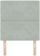 vidaXL Wezgłowie Pikowane z Kryształowymi Guzikami Jasnoszare 80 cm Welur, Wezgłowie Pikowane z Kryształowymi Guzikami Jasnoszare 160 cm Welur 4