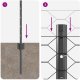 Słupy ogrodzeniowe vidaXL 5 szt. U-Channel Szary 40 cm Stal, Sześciokątne ogrodzenie vidaXL Szare 0.4x10 m Stal 8