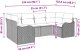 vidaXL 6-Częściowy Zestaw Sofy Ogrodowej z Poduszkami Beżowy Poly Rattan, Dwumiejscowa Sofa Ogrodowa z Poduszkami Beżowy Poly Rattan 8