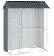 vidaXL Klatka dla ptaków Antracytowa 215x110x247 cm Stal 1