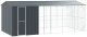 vidaXL vidaXL Klatka dla ptaków z przedłużeniem Anthracite 310x640x247 cm Stal 2