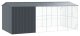 vidaXL vidaXL Klatka dla ptaków z przedłużeniem Anthracite 310x640x247 cm Stal 7