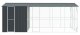 vidaXL vidaXL Klatka dla ptaków z przedłużeniem Anthracite 310x640x247 cm Stal 8