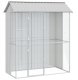 vidaXL Woliera dla ptaków Szara 215x110x247 cm Stal 1