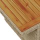 vidaXL 7-częściowy zestaw sof ogrodowych z poduszkami beżowy rattan poli akacja, vidaXL 2-osobowa sofa ogrodowa z poduszkami beżowy rattan poli 7