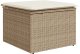 8-częściowy zestaw sofy ogrodowej vidaXL z poduszkami Beżowy Rattan poliester, 2-osobowa sofa ogrodowa vidaXL z poduszkami Beżowy Rattan poliester 5