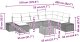 vidaXL Zestaw 9-częściowy sofy ogrodowej z poduszkami Beżowy PE rattan Akacja 9