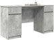 vidaXL Biurko w kolorze betonu szarego 140x49x76 cm z drewna inżynieryjnego 3