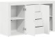 vidaXL Biały kredens Biały Drewno 120 x 36 x 69 cm Przechowywanie 4