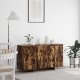 vidaXL Wędzony bufet dębowy Wędzony dąb Drewno 135 x 41 x 75 cm 1