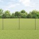 vidaXL Ogrodzenie z siatki ogniwowej  z 44 słupkami szary 1.4x25 m stalowe 1