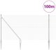 vidaXL Sześciokątne Ogrodzenie 1x100 m Stal ocynkowana, Szpilki ogrodzeniowe vidaXL 13 szt. 32 mm 120 cm Stal ocynkowana 3