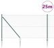 vidaXL Zestaw ogrodzeniowy Zestaw 2 Zielony Metal, Plastik 25 x 1,2 m 5