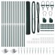 vidaXL Zestaw ogrodzeniowy Zestaw 2 Zielony Metal, Plastik 25 x 1,2 m 6
