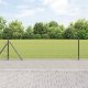 vidaXL Ogrodzenie sześciokątne szare 0,5x50 m stalowe, vidaXL Słupy ogrodzeniowe z podstawami 13 szt 32mm 70cm ze stali ocynkowanej 1