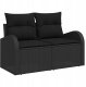 vidaXL vidaXL 7-częściowy zestaw sof ogrodowych z poduszkami beżowymi z rattanu polietylenowego, vidaXL 2-osobowa sofa ogrodowa z przechowalnią i poduszkami czarnymi z rattanu polietylenowego 3