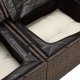 vidaXL vidaXL 11-częściowy zestaw sof ogrodowych z poduszkami Brązowy polirattan, vidaXL Dwuosobowa sofa ogrodowa z miejscem do przechowywania i poduszkami Brązowy polirattan 8