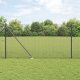 vidaXL Ogrodzenie  z 13 szpikulcami Szary 1.4x25 m Stalowe 1