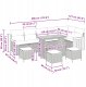 10-częściowy zestaw sof ogrodowych vidaXL z poduszkami Beżowy Polirattan Akacja, 2-osobowa sofa ogrodowa vidaXL z poduszkami Beżowa Polirattan, 4-częściowy zestaw jadalny do ogrodu vidaXL z poduszkami Beżowy Polirattan Akacja 3