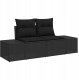vidaXL 6-osobowy zestaw sof ogrodowych z poduszkami czarny polirattan 3