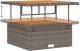 vidaXL Zestaw sof ogrodowych 11 części z poduszkami Szary Polirattan Akacja, 2-osobowa sofa ogrodowa z miejscem na przechowywanie i poduszkami Szary Polirattan, Zestaw jadalny ogrodowy 3 części z poduszkami Szary Polirattan Akacja 10