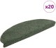 vidaXL Maty na schody samoprzylepne 20 szt. Zielone 65x21x4 cm 1