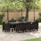vidaXL Stół ogrodowy brązowy 250x100x73 cm Poly Rattan, Stół ogrodowy brązowy 100x100x73 cm Poly Rattan, Stół ogrodowy brązowy 150x100x73 cm Poly Rattan 1