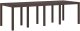 vidaXL Stół ogrodowy brązowy 250x100x73 cm Poly Rattan, Stół ogrodowy brązowy 100x100x73 cm Poly Rattan, Stół ogrodowy brązowy 150x100x73 cm Poly Rattan 2