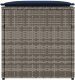 Skrzynia ogrodowa vidaXL Skrzynia Szara i granatowa Rattan i poduszka materiałowa Średnia 6