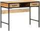 vidaXL Biurko  100x50x75 cm z litego drewna z surowego mango 1