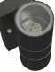 vidaXL Czarna lampa ścienna życia XL Stal Nierdzewna IP44 7