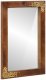 vidaXL lustro łazienkowe  50x70x3 cm z litego drewna mango 2