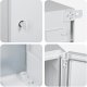 vidaXL Szafa kontrolna  IP65 Wodoodporna Szara 50x23x60 cm Plastik ABS 6