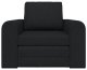 vidaXL Sofa łóżko 2 w 1 Czarna 98x71x83 cm Tkanina 7
