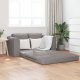 vidaXL Sofa łóżko  2-w-1 Taupe 148x71x83 cm Tkanina 1