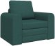 vidaXL Sofa Podłogowa 2 w 1 Ciemnozielona 98x71x83 cm Materiał 2